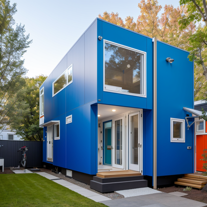 Colorful Home Prefabricated Container Prefab House Container Office