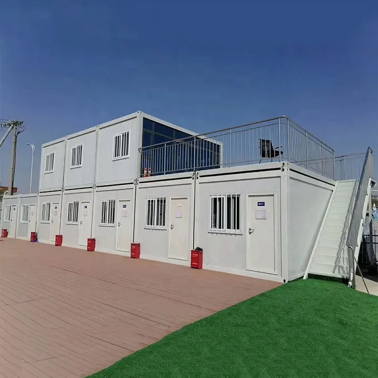 Prefabricated 40ft steel office container house home contemporary