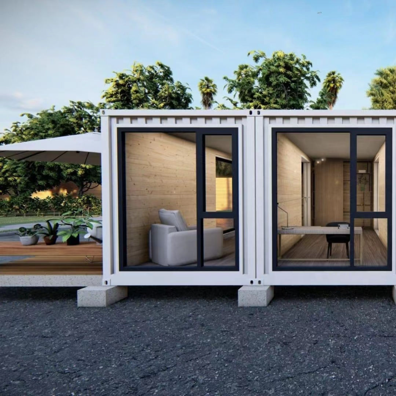 Casa contenedor 20 pies barra prefabricada modular al aire libre del contenedor de envío de 40 pies 