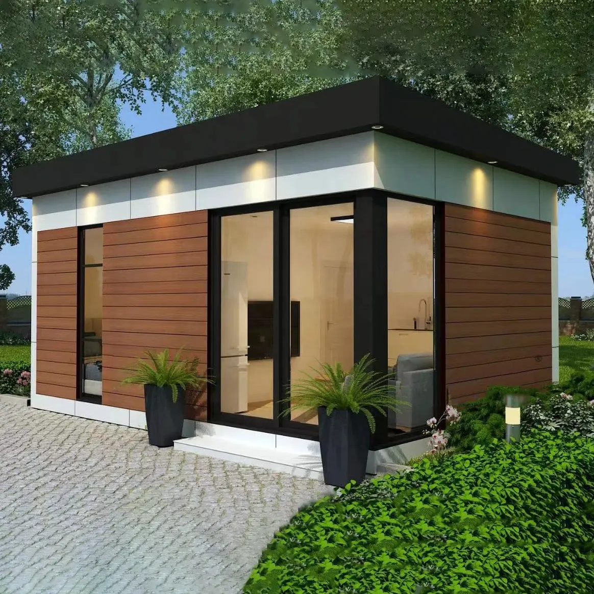 Holiday House Prefab Light Steel Villas Modern Tiny House For Vacation