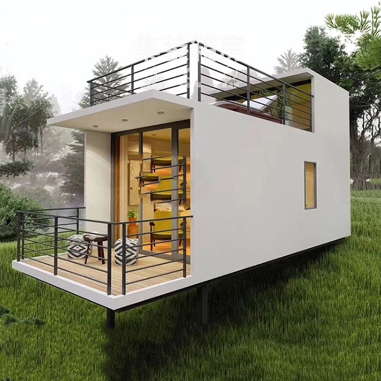 Casas de contenedores diminutas Casa modular prefabricada de contenedores de envío 