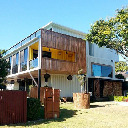 Casas prefabricadas de contenedores Casa prefabricada de contenedores de cafetería de villa de montaje rápido fácil 