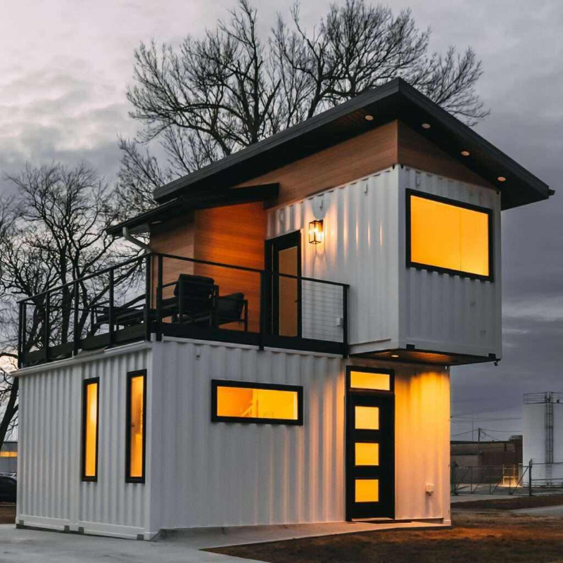 Prefabricated Home Luxury Villa Two Story Flat Pack Modular Container