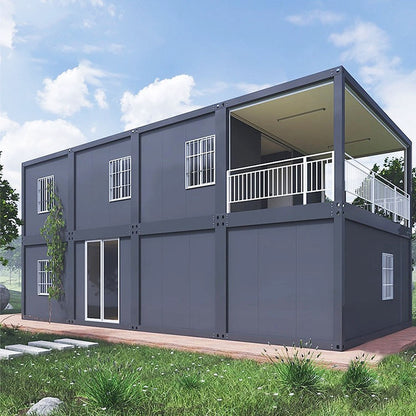 Customized modern luxury prefabricated 20ft prefab steel houses with toilet