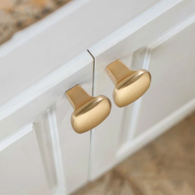 Zinc Alloy Pearl Gold Cabinet Knobs Kitchen Door Handles Drawer Cupboard Door Handle Cabinet Handles for Furniture Hardware