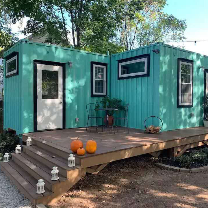 Casas contenedor de alojamiento estilo europeo al aire libre 