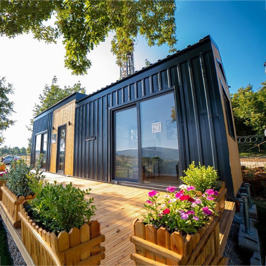 Mobile steel design metal prefab shipping container homes