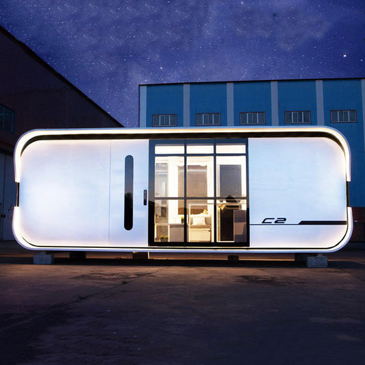 Casa modular futurista lista para mudarse a su llegada 