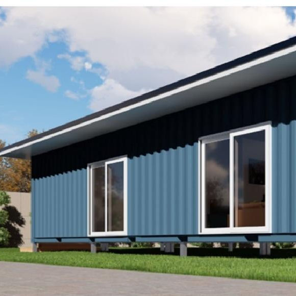 Corrugated flat pack containers house prefabricated home