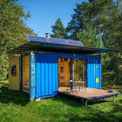 Shipping container homes with bathroom an kitchen