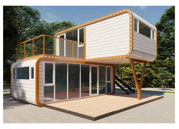 Casa prefabricada al aire libre estilo contenedor 