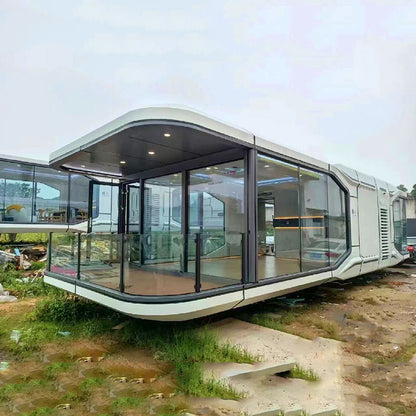 Portable prefabricated homes luxury living capsule house