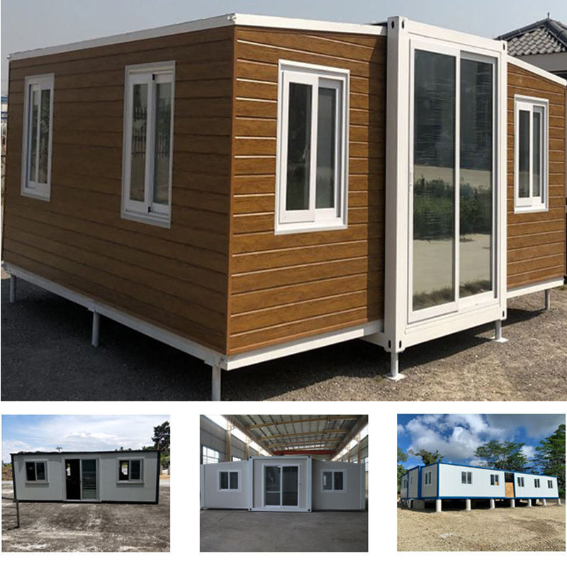 Tiny homes prefab easy installation double wing folding house container