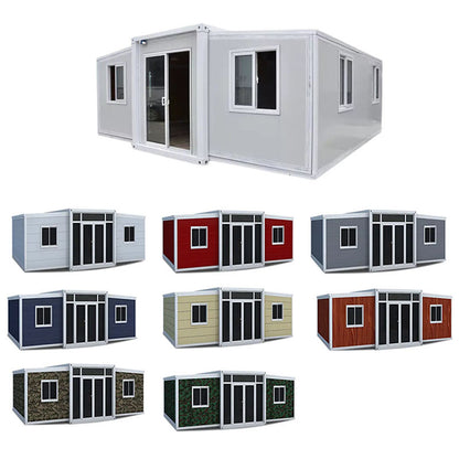 Tiny homes prefab easy installation double wing folding house container