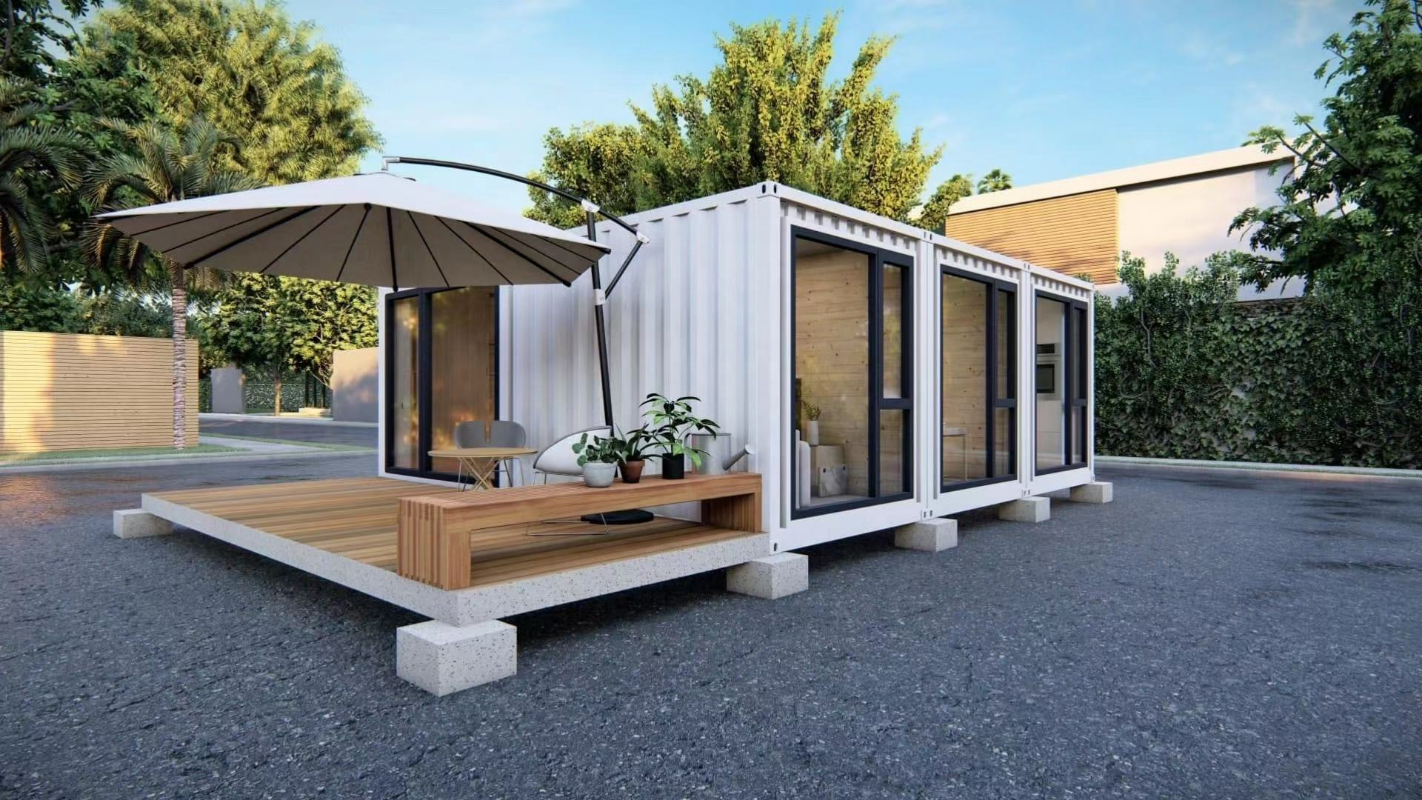 Casa contenedor 20 pies barra prefabricada modular al aire libre del contenedor de envío de 40 pies 