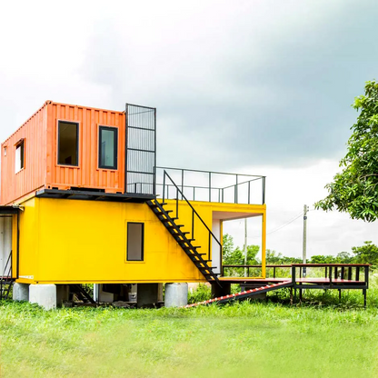 Casas prefabricadas de contenedores Casa prefabricada de contenedores de cafetería de villa de montaje rápido fácil 