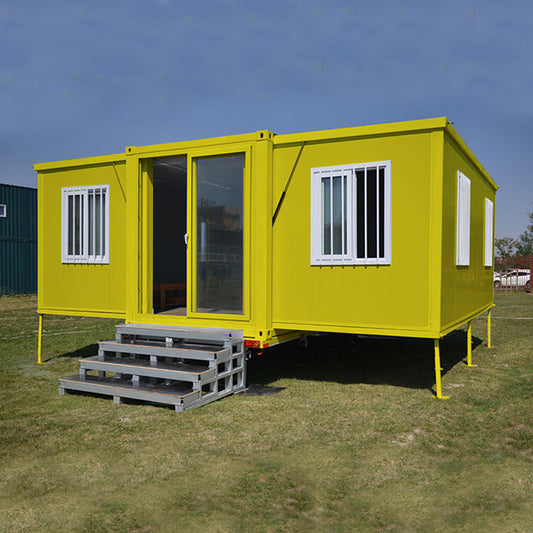 Insulated eps panel build folding & double wings pre fabricated houses prefab kiosk
