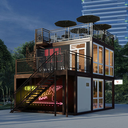 Movable Shipping Container Shops For Sale Bar Container Mobile Coffee Shop Contains House Prefab House Prefabricated