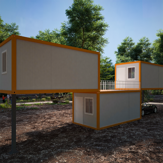20 40 ft Low Cost Design Light Steel Frame Light Steel Structure Prefabricated Container House