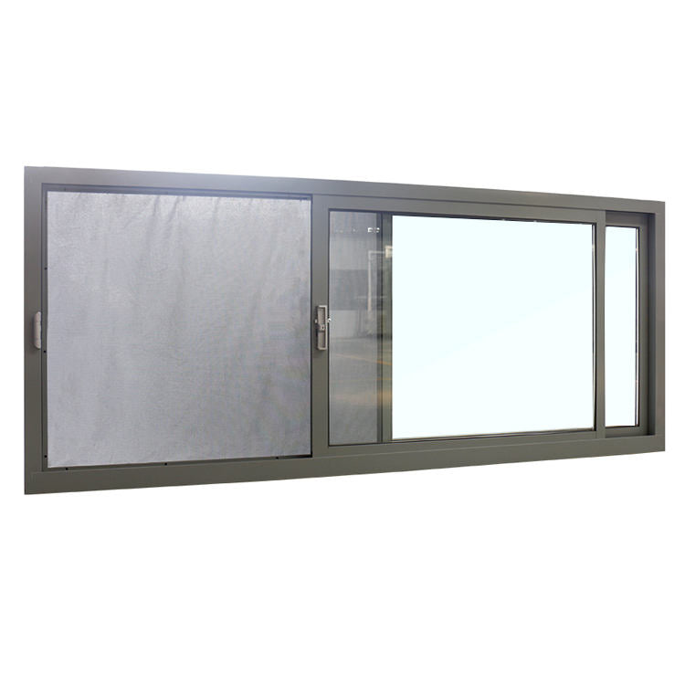 Cheap Price Tempered Glass Window Frame Sliding Simple Design Aluminum Sliding Balcony Window