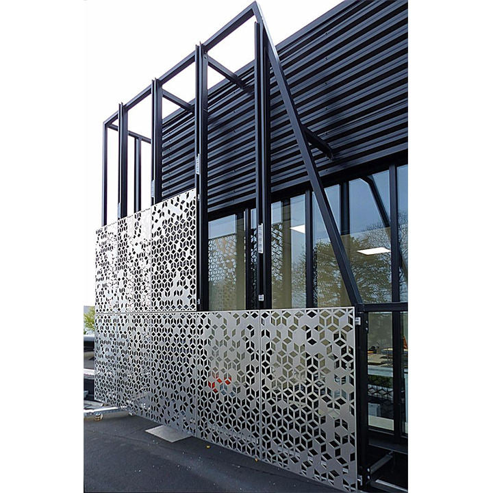 Decorative Wall Cladding Perforated Panel Aluminum Architectural Insulated Curtain Walls