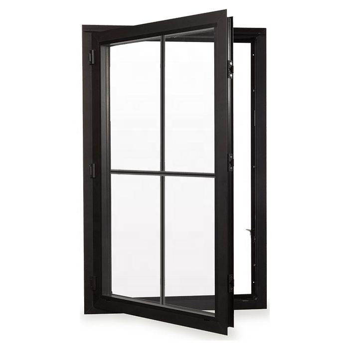 Steel aluminium cheap french casement storm windows open inside casement window push and pull swing windows