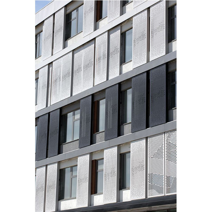 Decorative Wall Cladding Perforated Panel Aluminum Architectural Insulated Curtain Walls