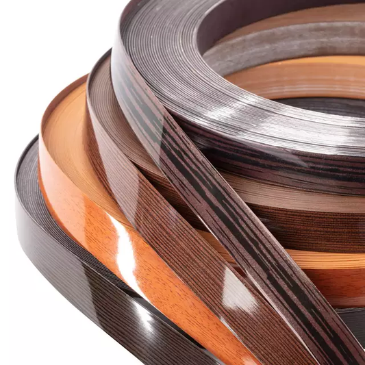 PVC edge strips for particle board countertop edging trim pvc or edge banding sealed