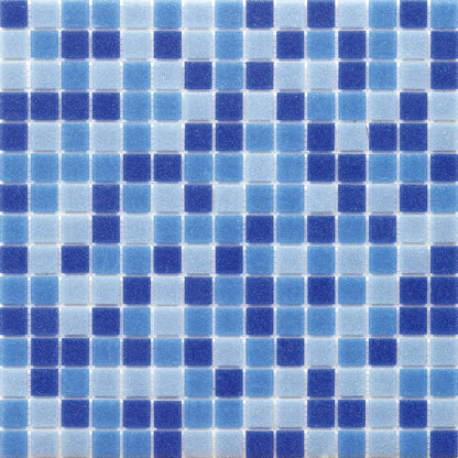 Bluwhale Tile One Stop Pool Supplier Foshan Factory Price Bathroom Square Mix Color Blue Swimming Pool Crystal Mosaic Glass Tile