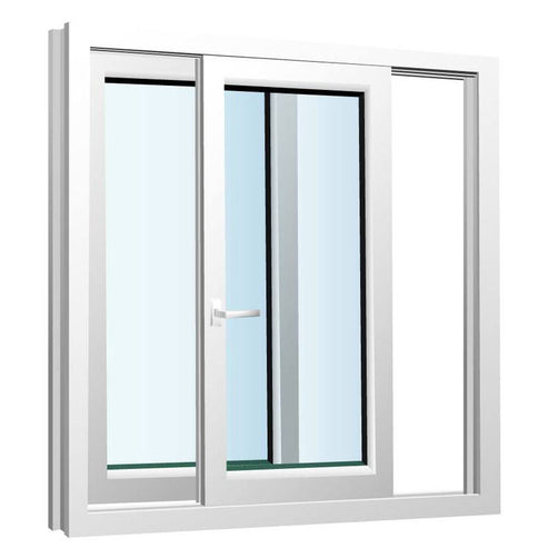 PVC sliding glass window white uPVC windows Building plastic window ...