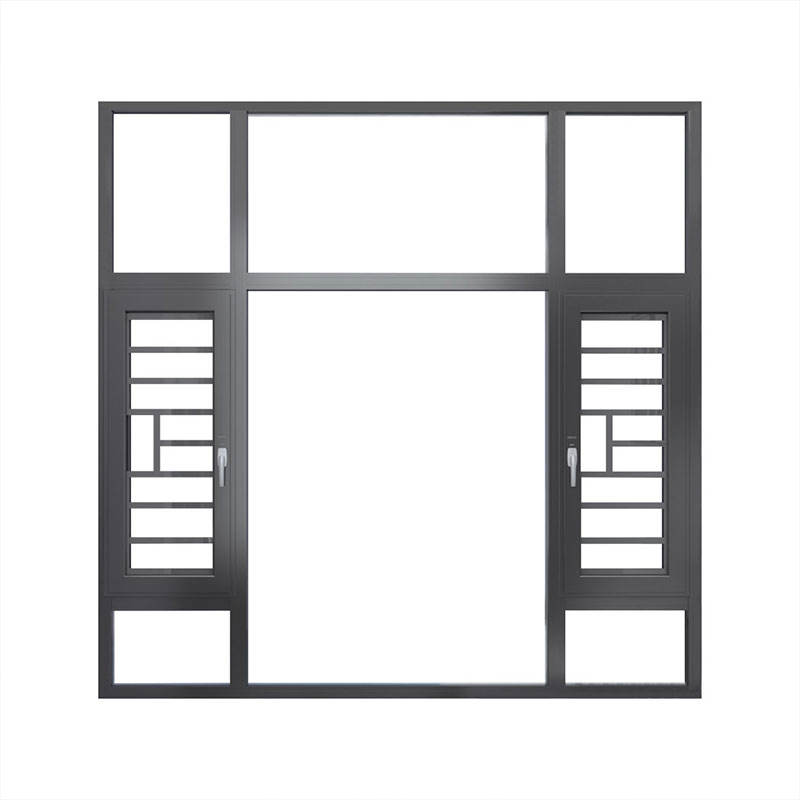 Modern Design French Casement Windows Tempered Glass Casement Aluminum Windows