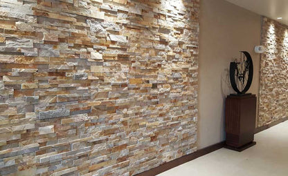 Outdoor Artificial Slate Cladding Cultural Decorative Stones Veneer Faux Stone Wall Panels