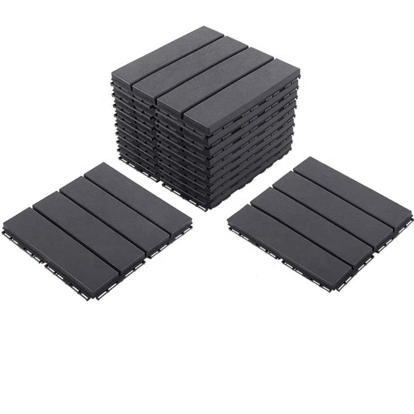 Interlocking Plastic Deck Tile Plastic Patio Tile Floor wpc deck tile ...