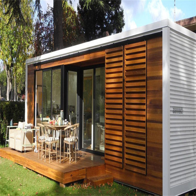 Popular family dining flat pack luxury prefabricated light steel framed metal container cabins