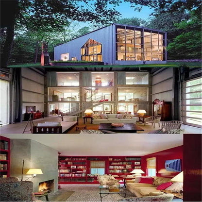 Outdoor prefabricated house 2 storey living office multi-room container small house