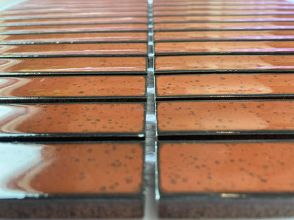 Цена по прейскуранту завода-изготовителя 20*145 мм мозаика с пальцами в крапинку коричневого цвета кухонная настенная плитка штабелированная керамическая мозаика 