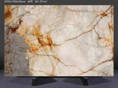 Premium Translucent White Onyx Stone Wall Thin Panels Book Matched For Interior Backlit Design Wall Panels Home Decor Tiles
