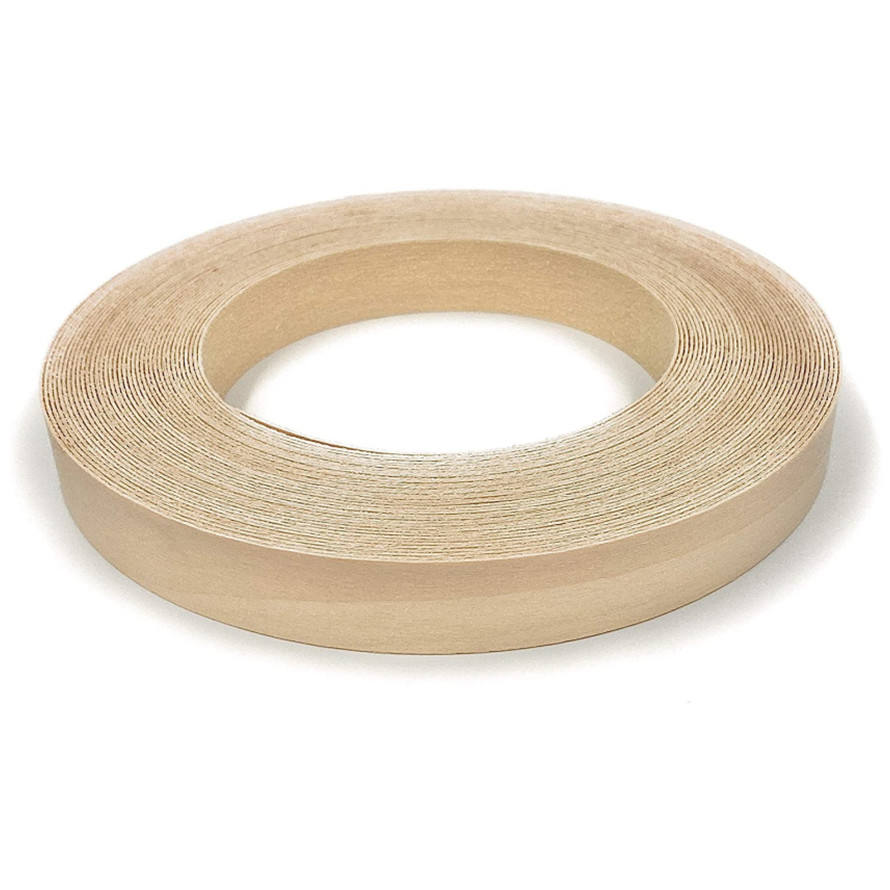 Furniture restoration 1mm thick natural plywood maple wood veneer edging edgebander edge banding strip tape