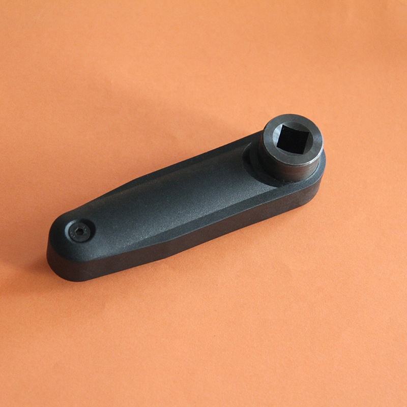 10*80 Square hole round hole rocker handle foldable hidden handle mechanical turning crank handle