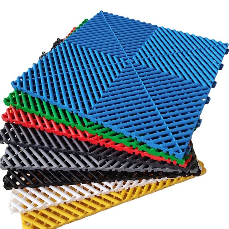 Injection molding for pvc Car wash grate floor/garage floor tiles interlocking/plastic dalle wash vinyl flooring