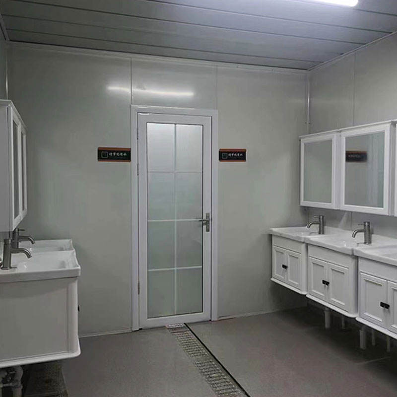 Casa prefabricada de acero contenedor móvil portátil con dos dormitorios y gran espacio 