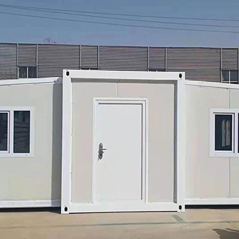 Casa prefabricada de acero contenedor móvil portátil con dos dormitorios y gran espacio 