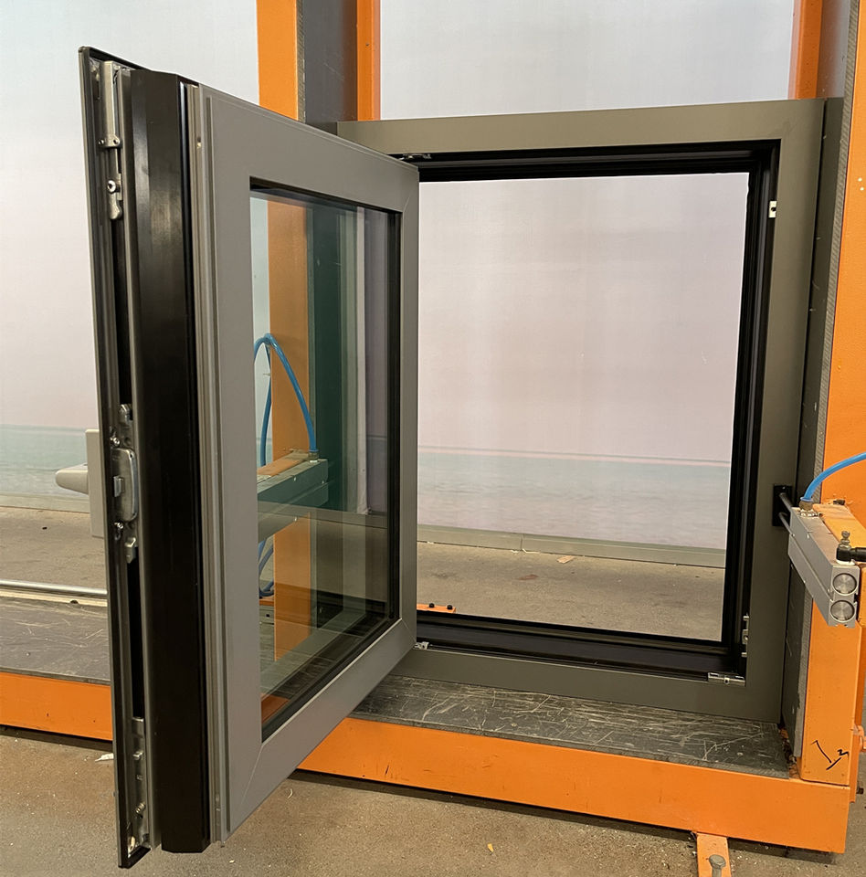 Ventanas pasivas de aluminio de triple acristalamiento con rotura de puente térmico y eficiencia energética de alta calidad de estilo europeo