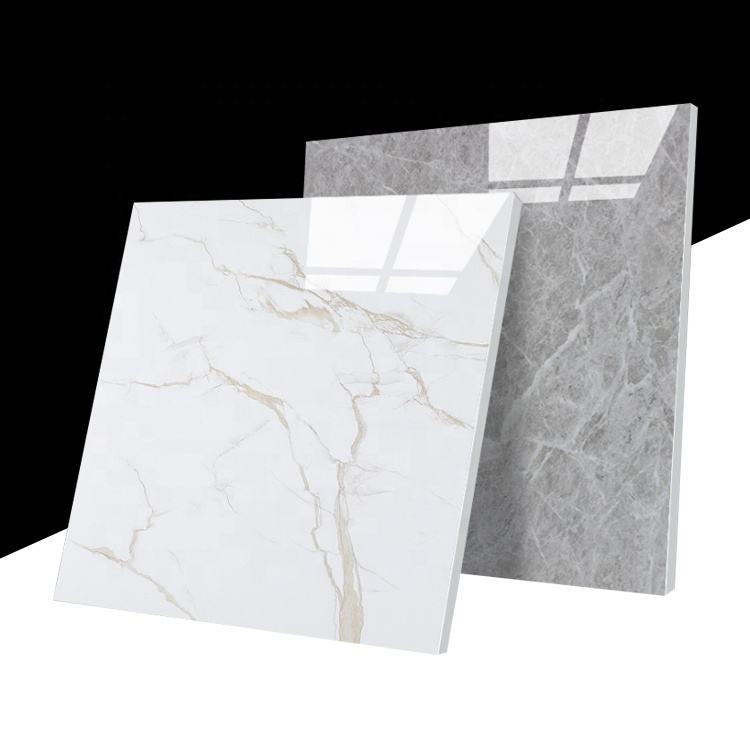 60x60 Super White Marble Glazed Polished Floor Wall Tiles Porcelain Ceramic Square Tile