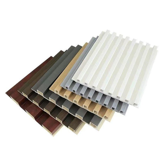 Waterproof Wood Plastic Composite Wall Panel WPC PVC cladding boards Interior Exterior fluted Wall Panels Wpc Wall Panel