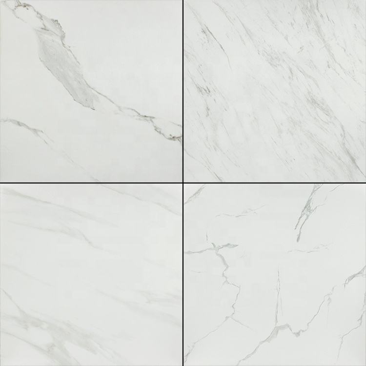 60x60 Super White Marble Glazed Polished Floor Wall Tiles Porcelain Ceramic Square Tile