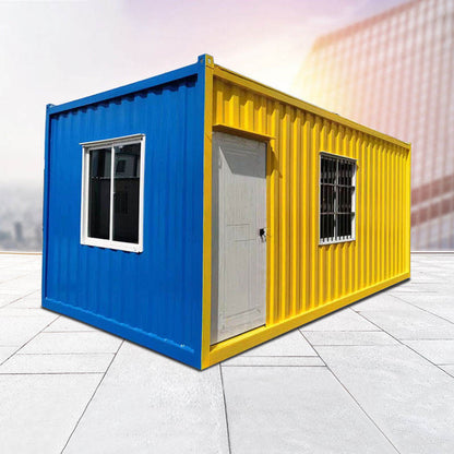 Construcción al aire libre de una cabaña de actividad de acero de color de casa contenedor móvil plegable