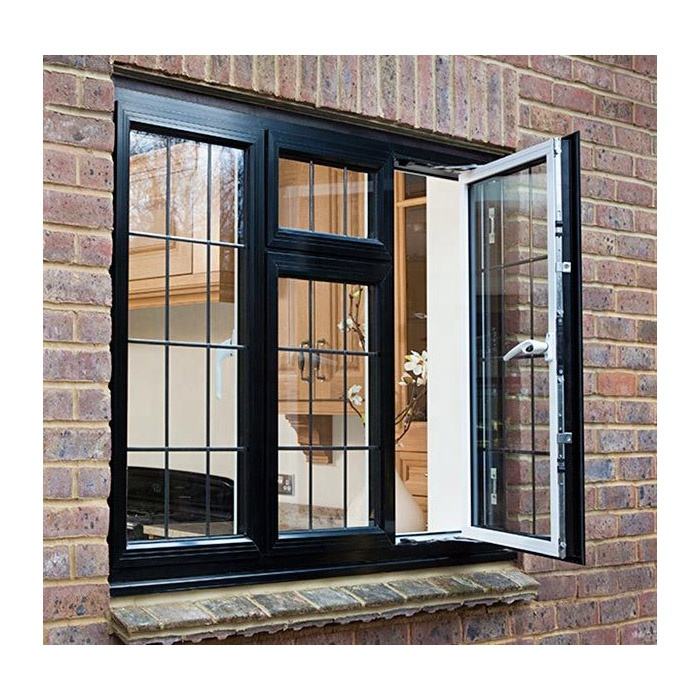 Steel aluminium cheap french casement storm windows open inside casement window push and pull swing windows