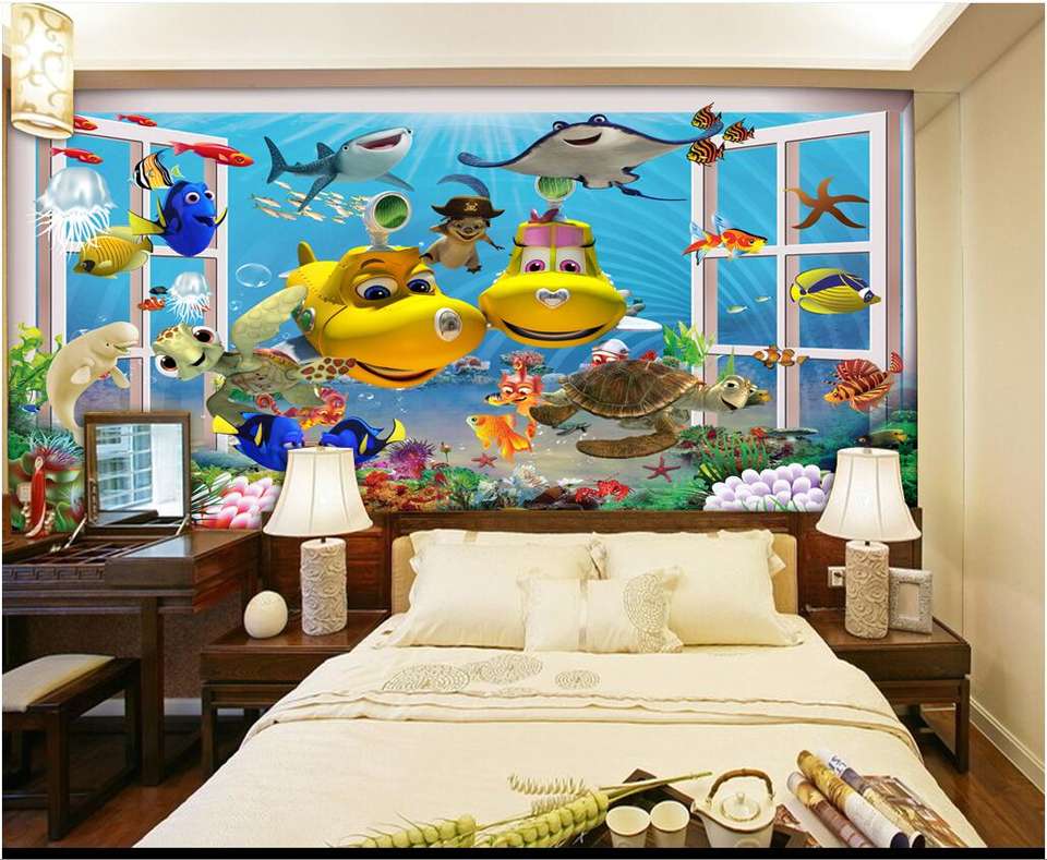 Customized Digital UV inkject picture 3D picture Carpet wall and floor tile for TV Background wall