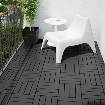 Interlocking Plastic Deck Tile Plastic Patio Tile Floor wpc deck tile